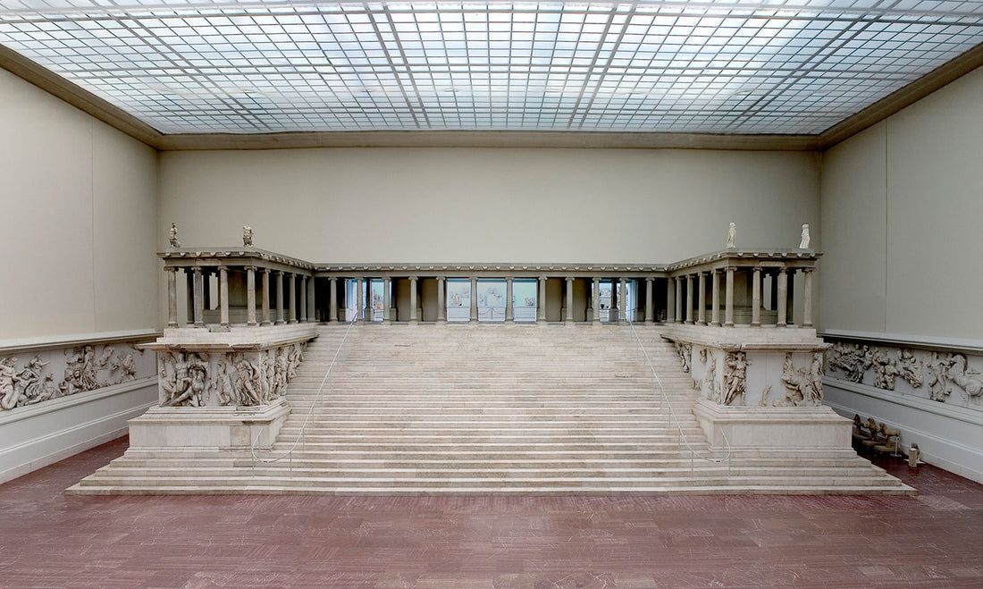 Pergamon Altar with the Gigantomachy frieze at the Pergamonmuseum in Berlin