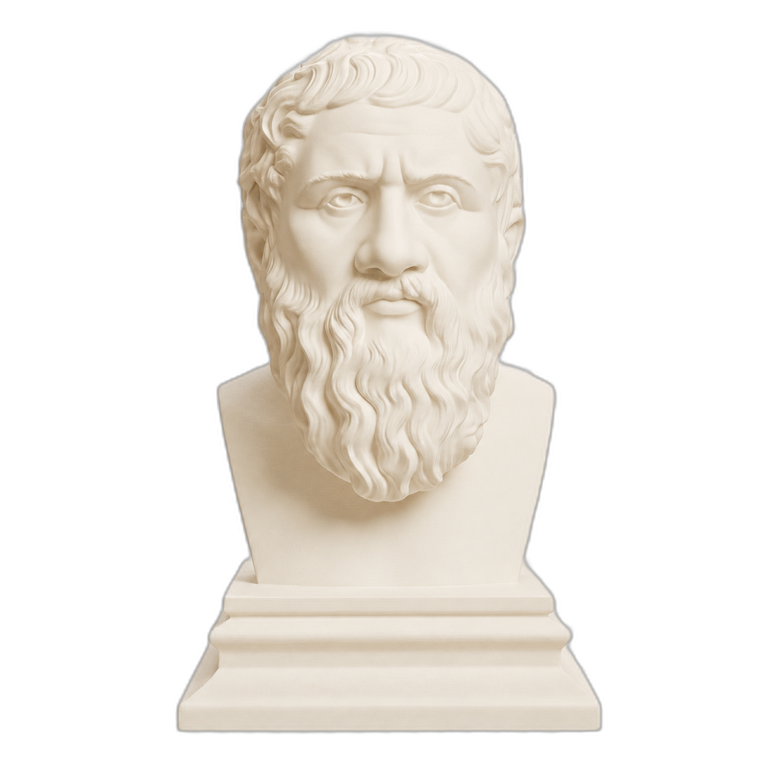 Plato collectible bust inspired by museum-driven sculpture collecting