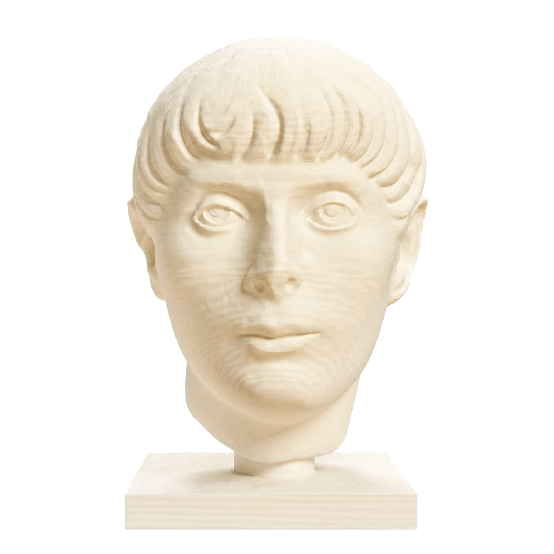 Head of a Young Man Ivory White collectible bust