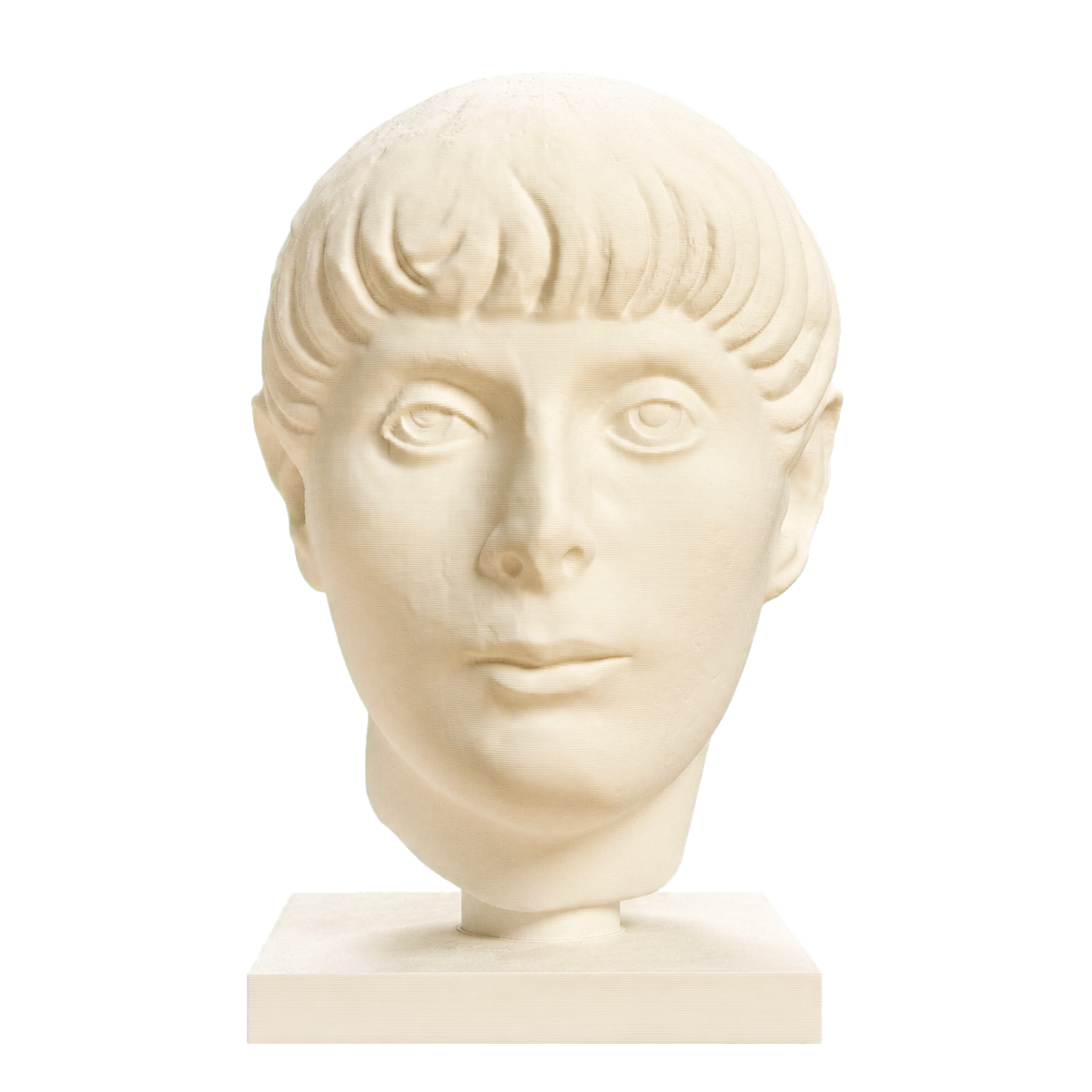 Head of a Young Man Ivory White collectible bust