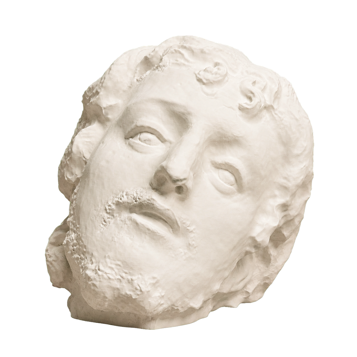Head of Saint John the Baptist Ivory White collectible bust