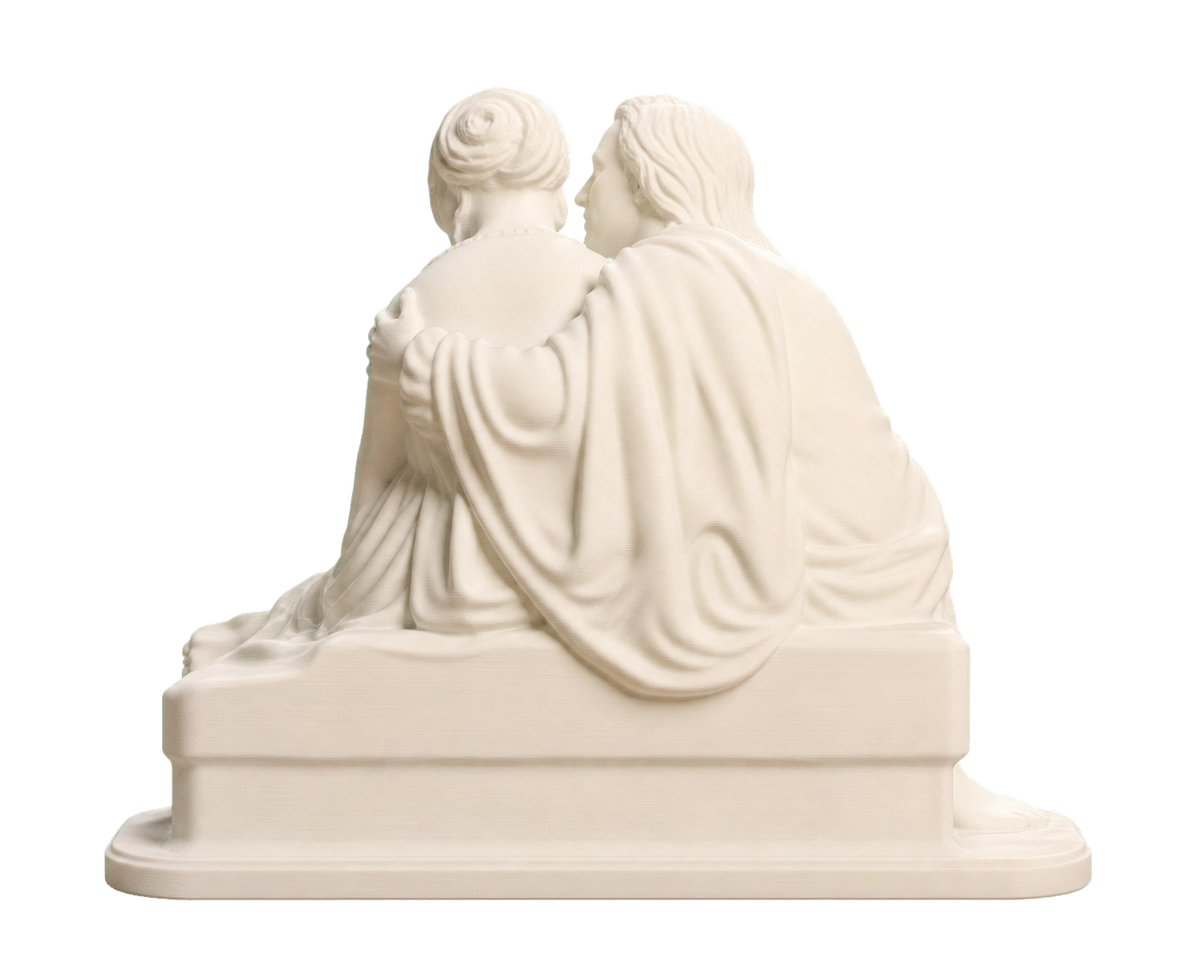 Paolo and Francesca Ivory White collectible bust