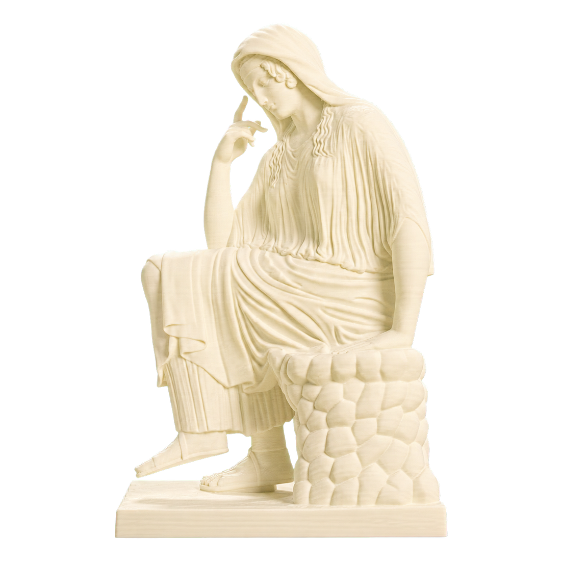Seated Woman Penelope Ivory White collectible bust
