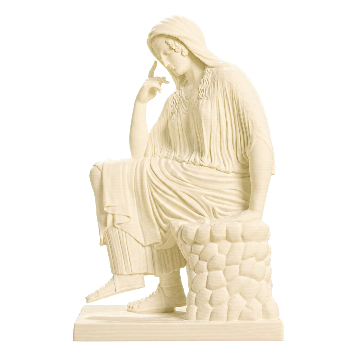 Seated Woman Penelope Ivory White collectible bust