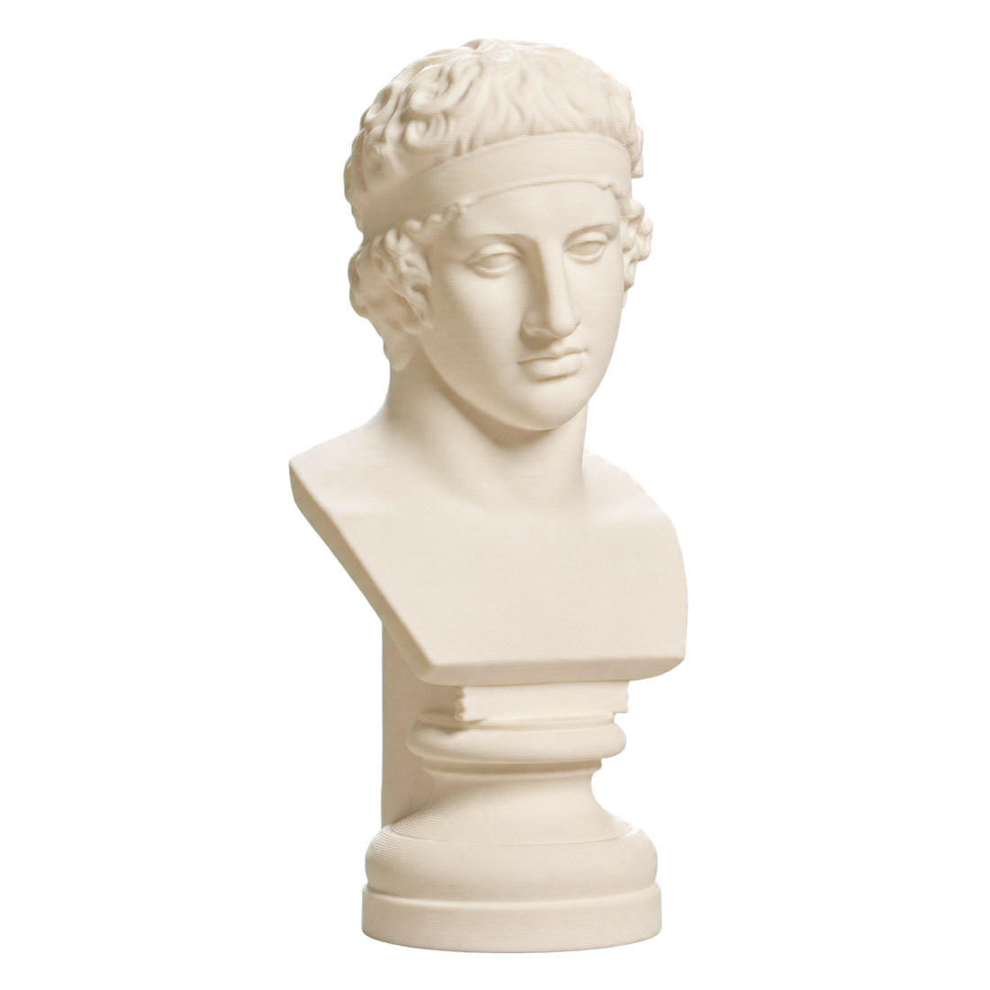 Bust of The Diadumenos type Ivory White collectible bust