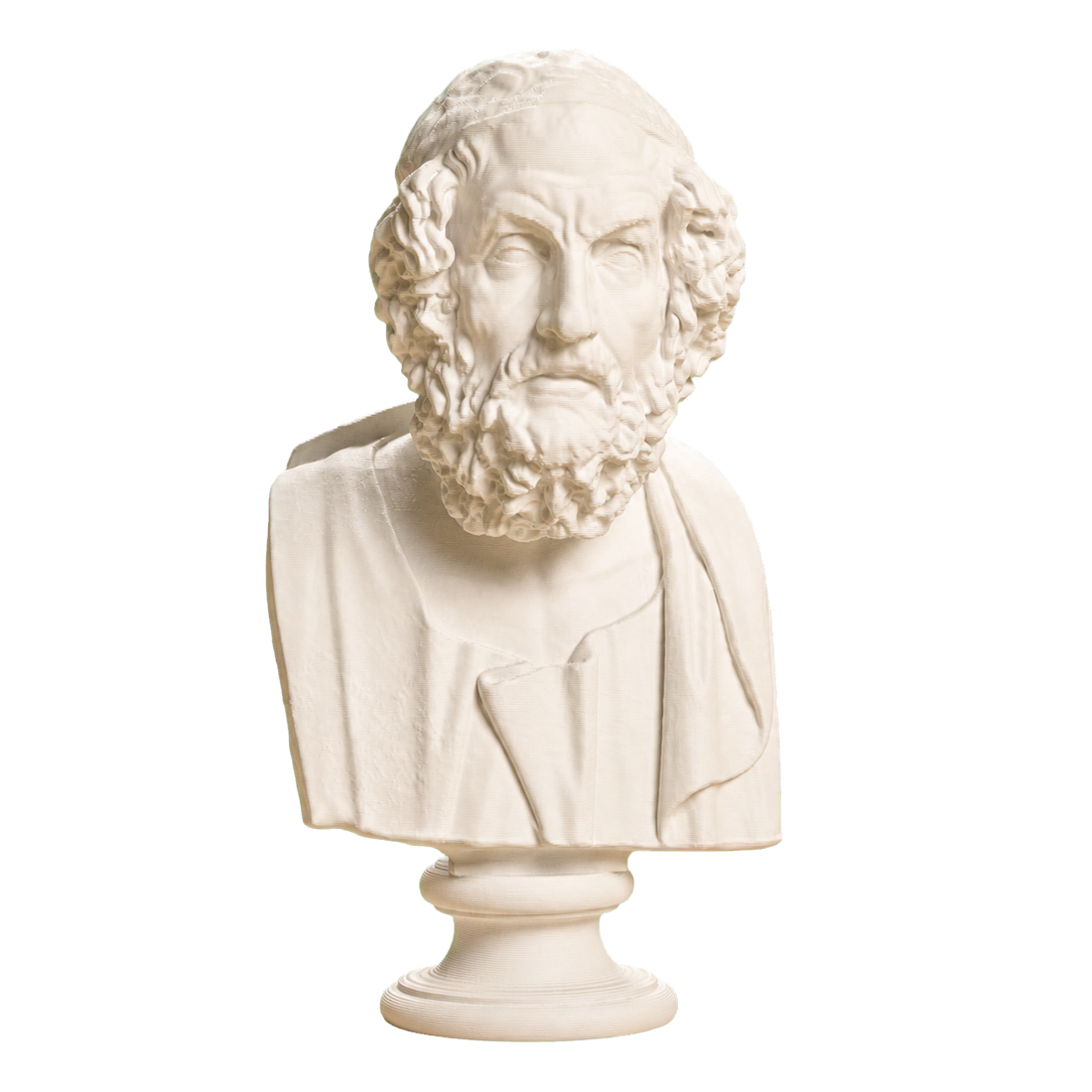 Portrait of Homer Blind type Ivory White collectible bust