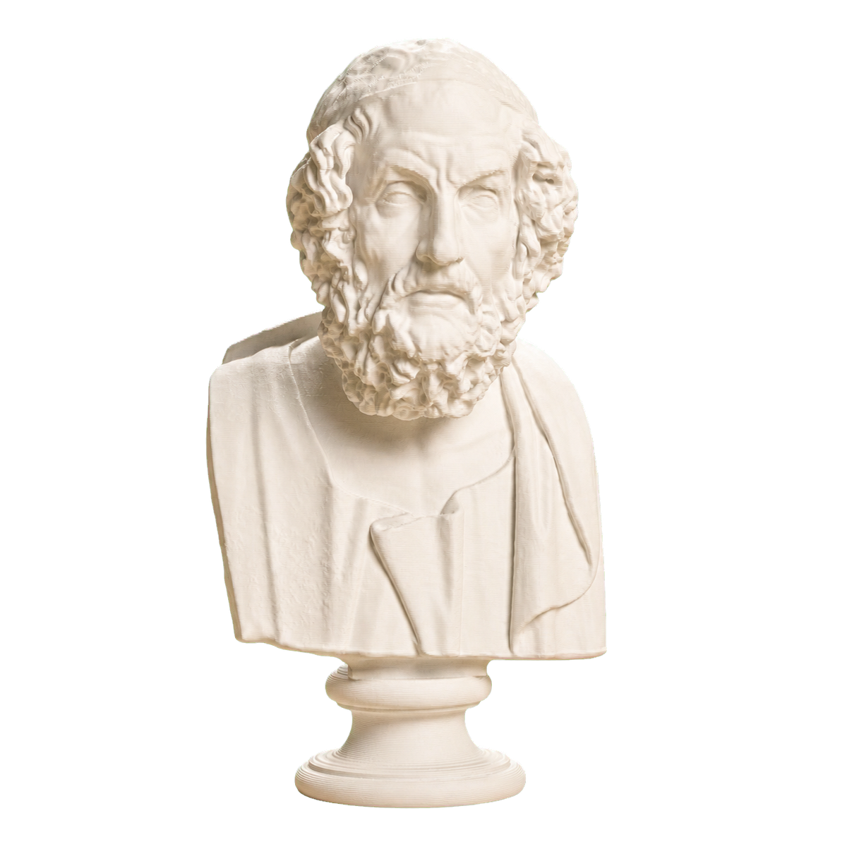 Portrait of Homer Blind type Ivory White collectible bust
