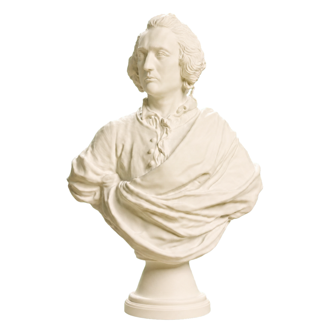 Bust of an Englishman Ivory White collectible bust
