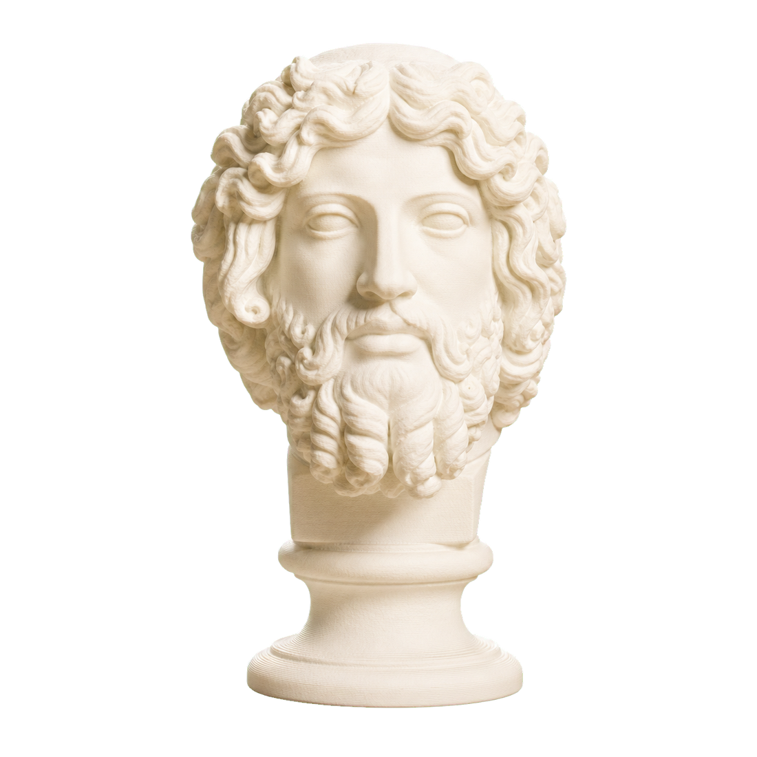 Bearded Deity Zeus Ivory White collectible bust