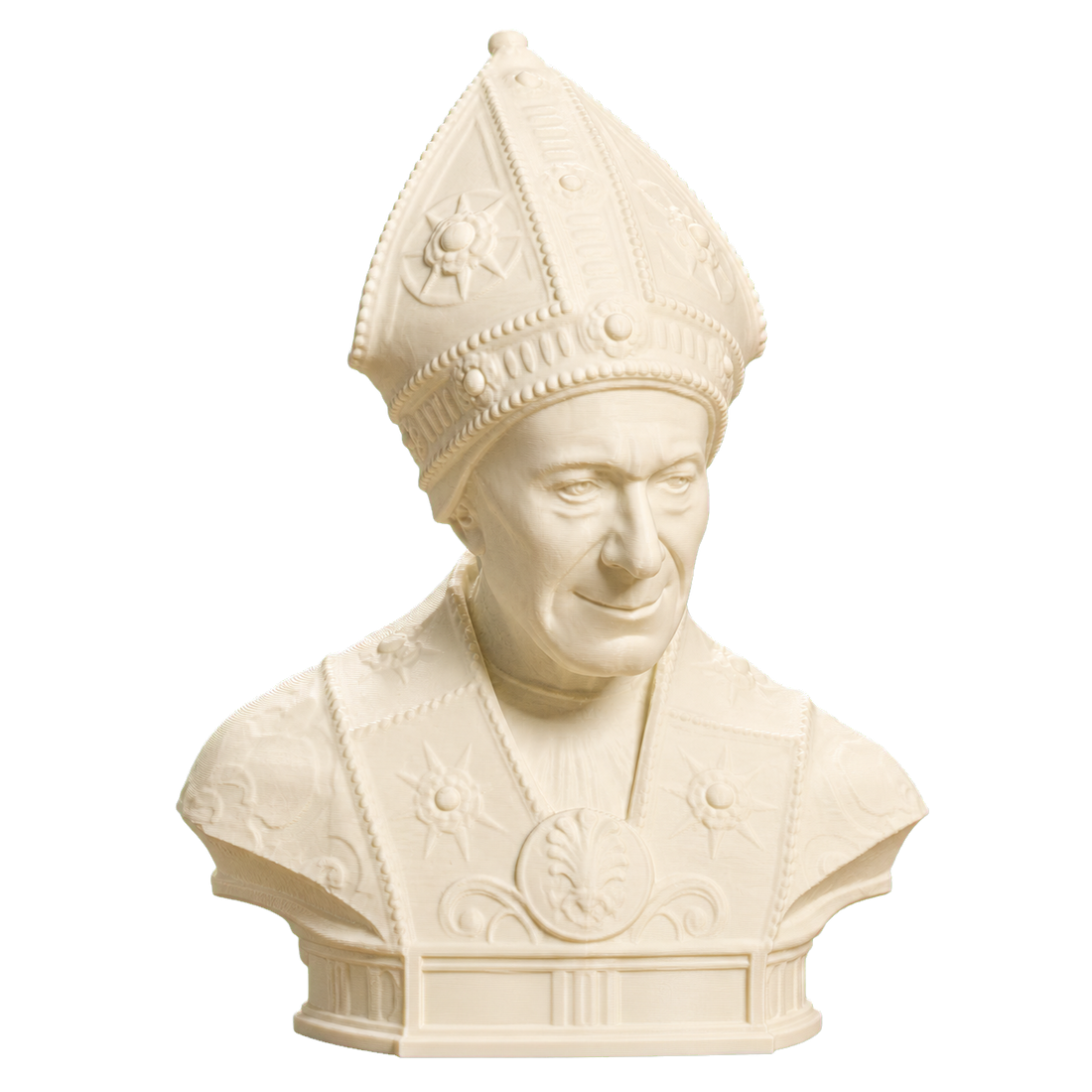 Portrait of Bishop Leonardo Salutati Ivory White collectible bust