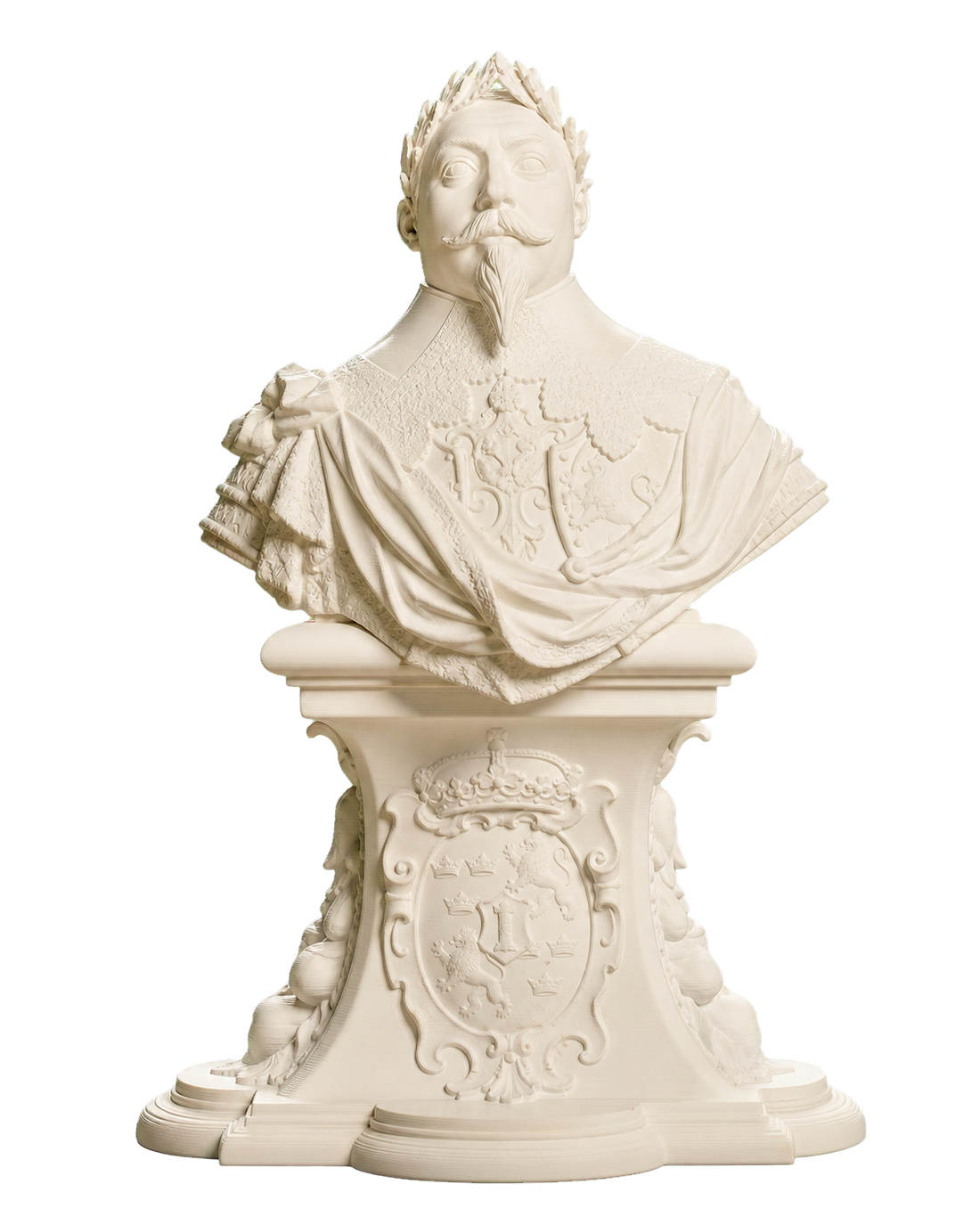 Gustav II Adolf King of Sweden Ivory White collectible bust