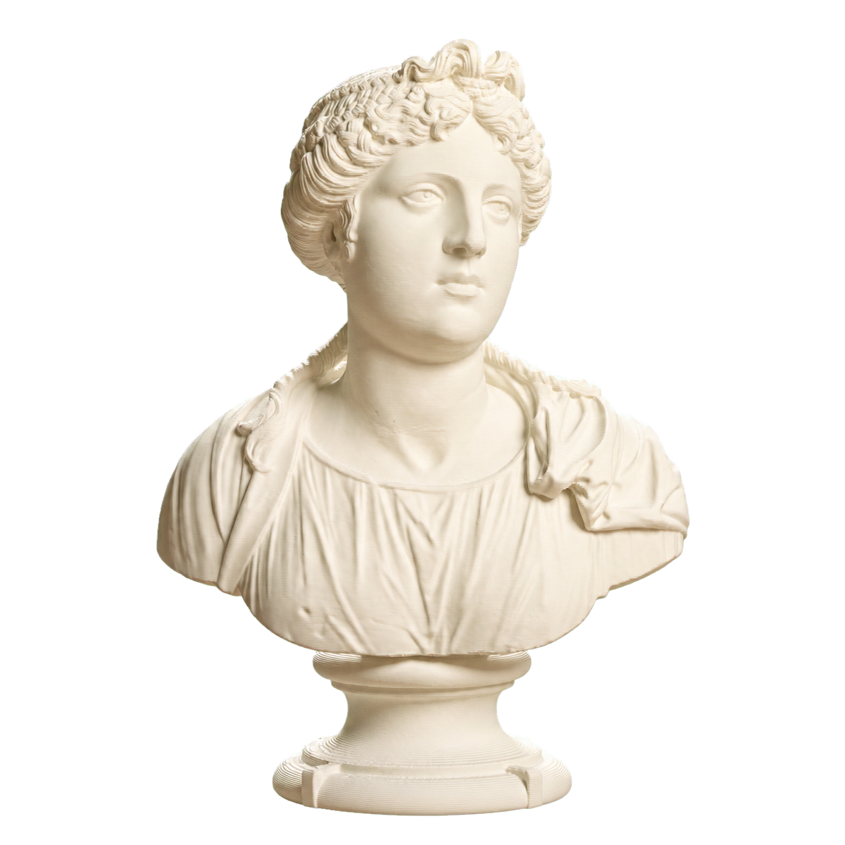 Bust of a young woman Ivory White collectible bust