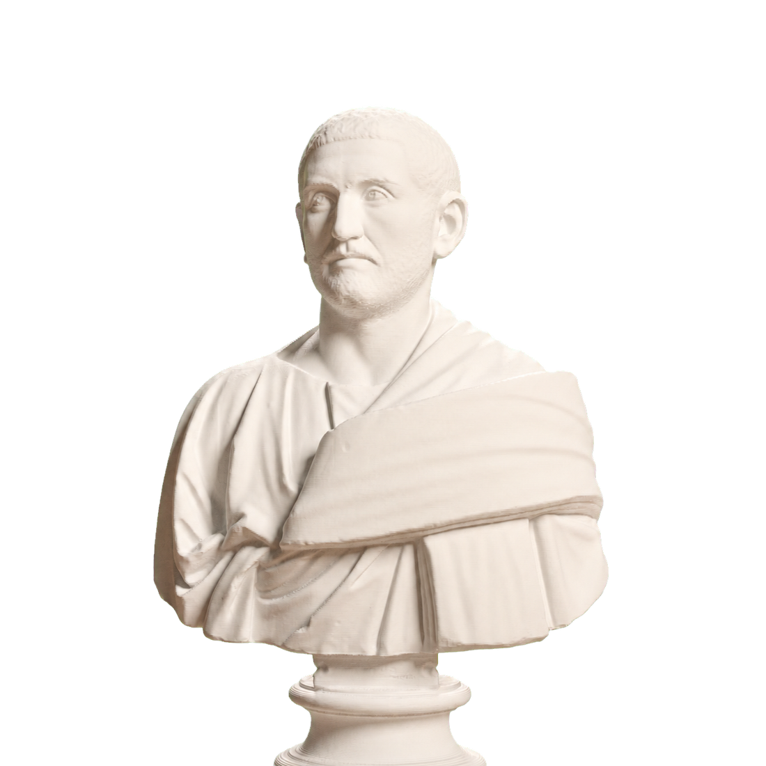 Roman Man in a Trabea, SMK KAS685 Ivory White collectible bust