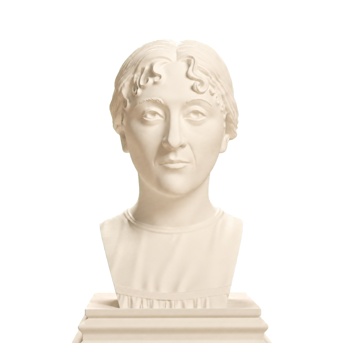 Jane Austen Ivory White collectible bust