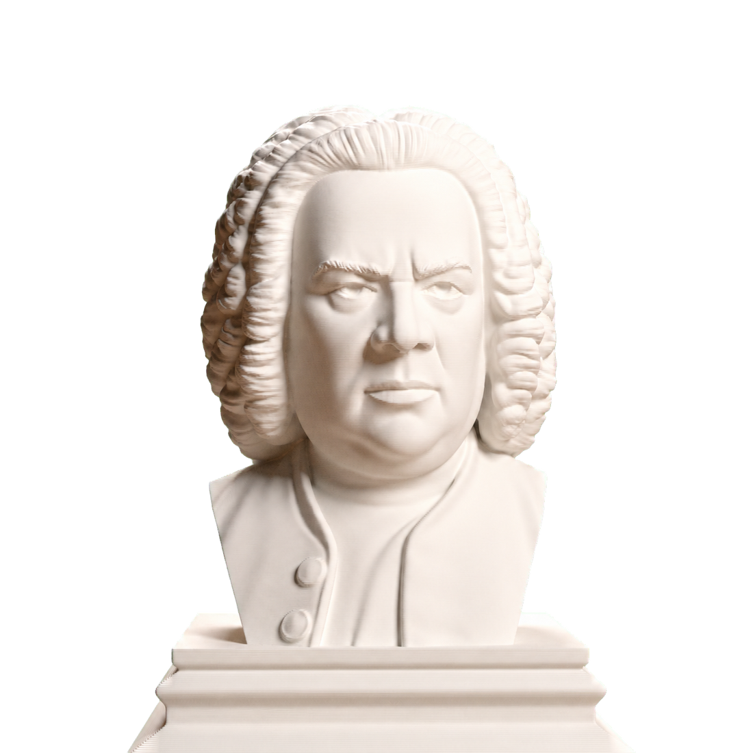 Johann Sebastian Bach Ivory White collectible bust