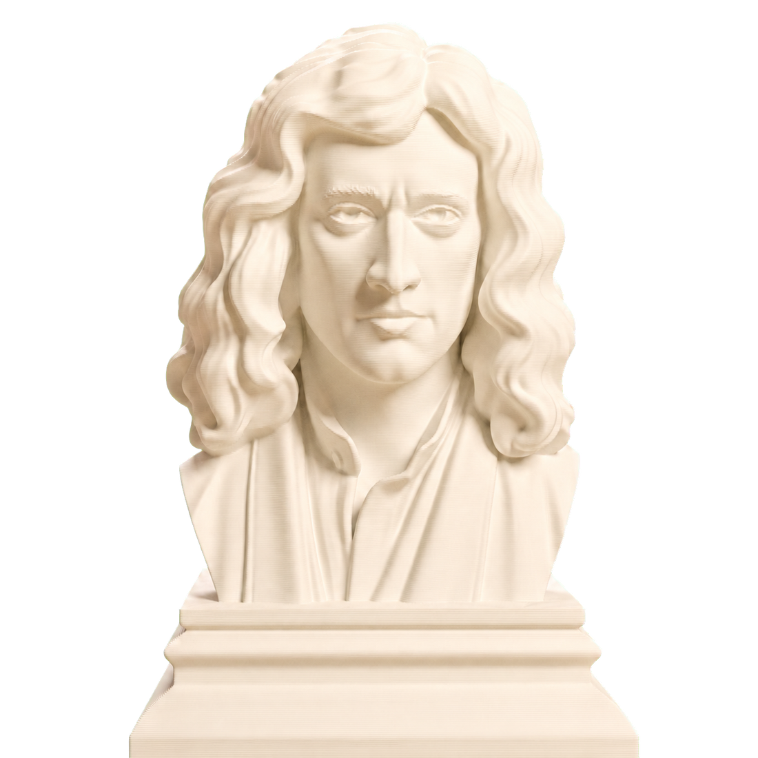 Isaac Newton Ivory White collectible bust