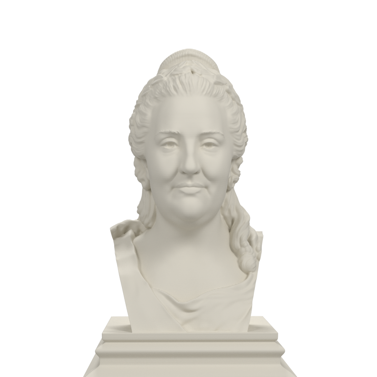 Catherine the Great bust, finish ivory white png