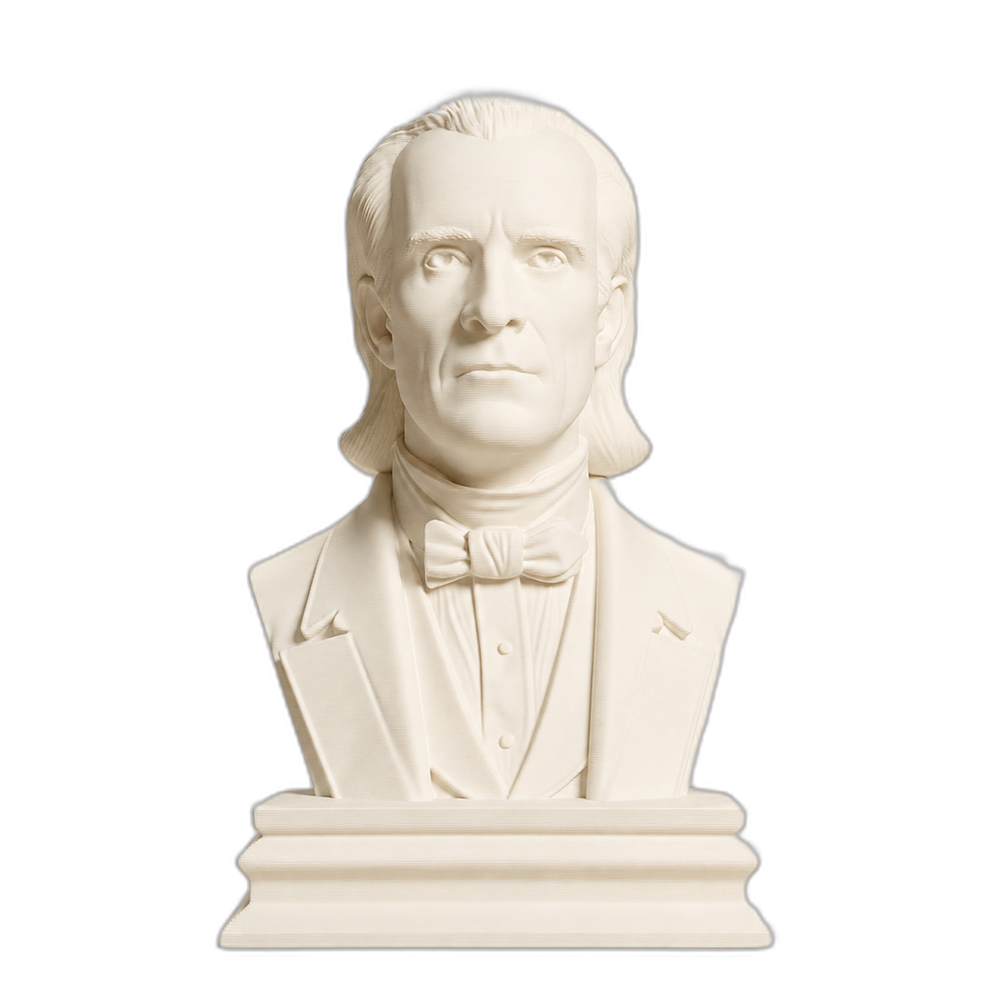 James K. Polk Ivory White collectible bust