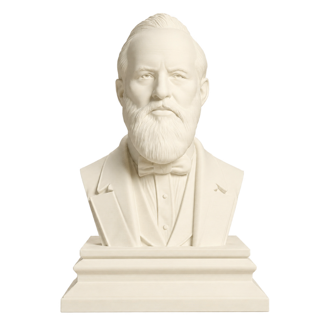 James A. Garfield Ivory White collectible bust