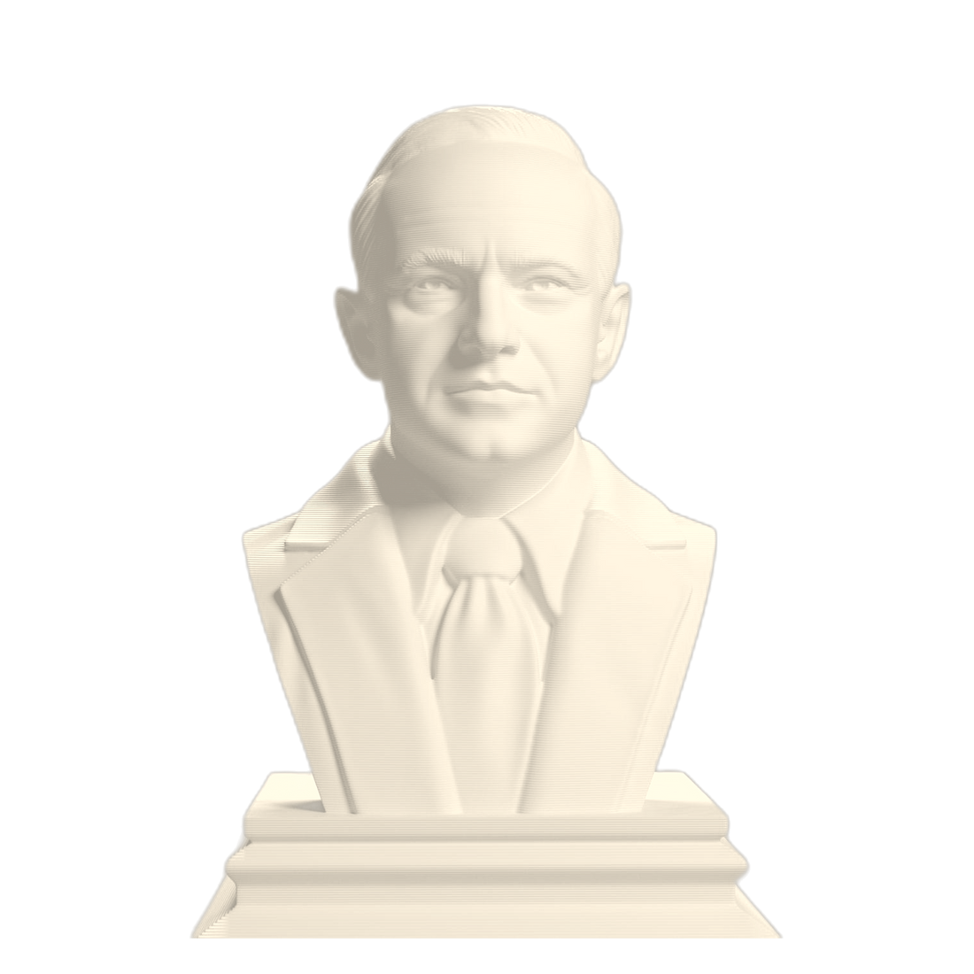 Calvin Coolidge Ivory White collectible bust