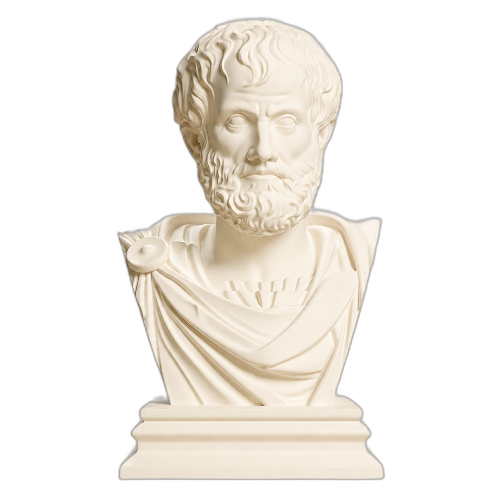 Aristotle Ivory White collectible bust