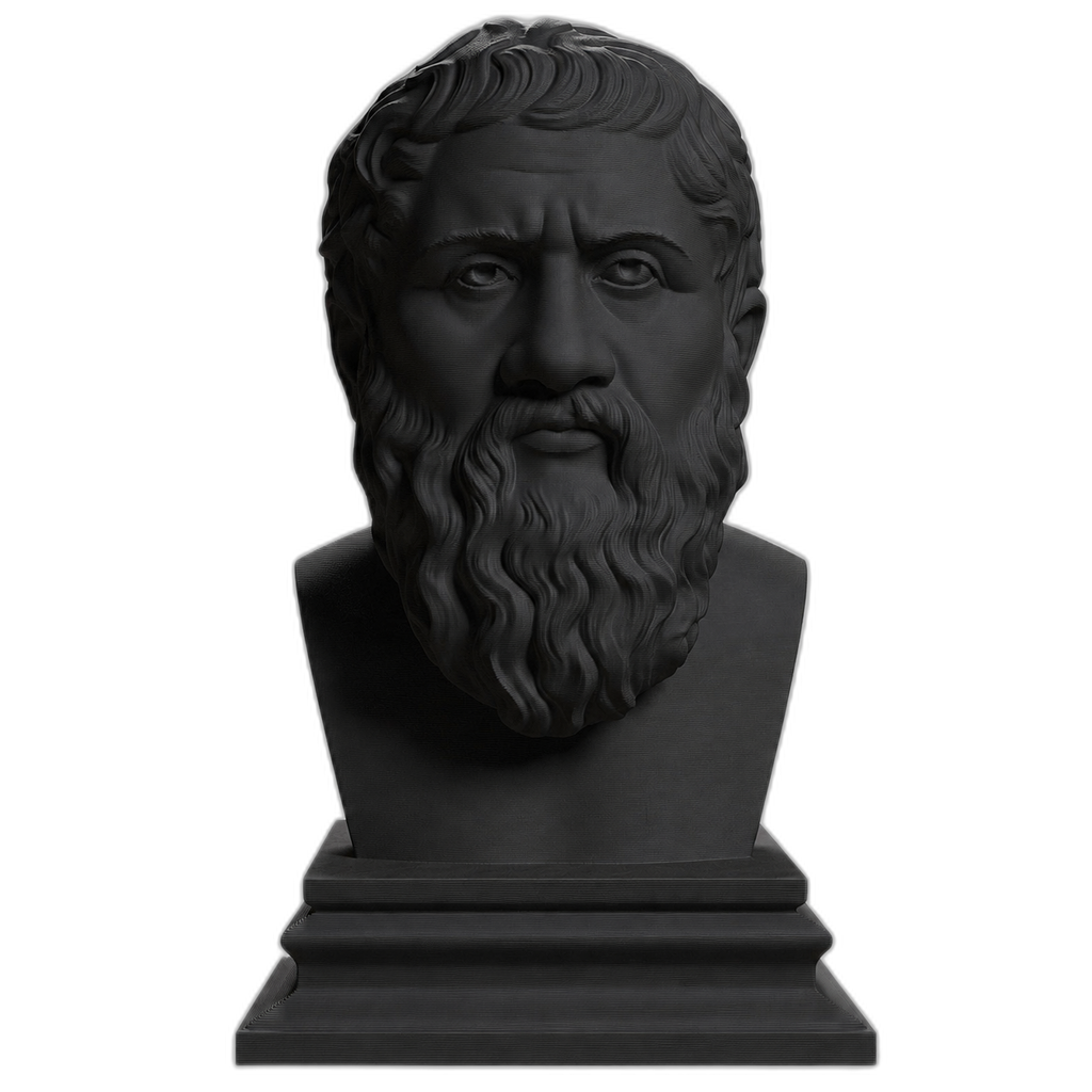 Plato Charcoal Black collectible bust