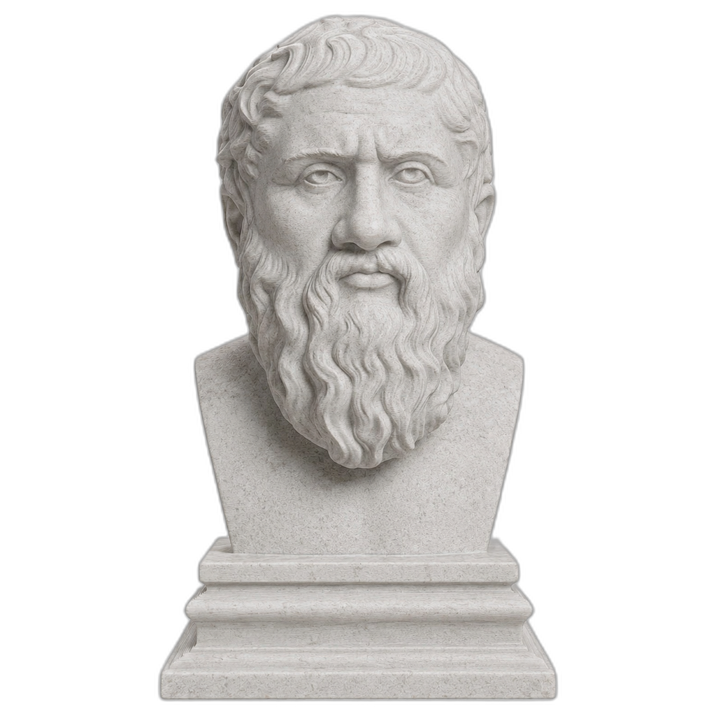 Plato Marble Stone collectible bust