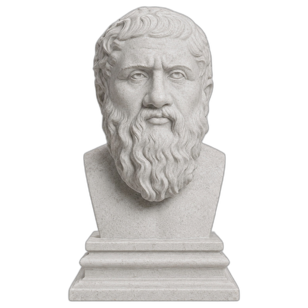Plato Marble Stone collectible bust