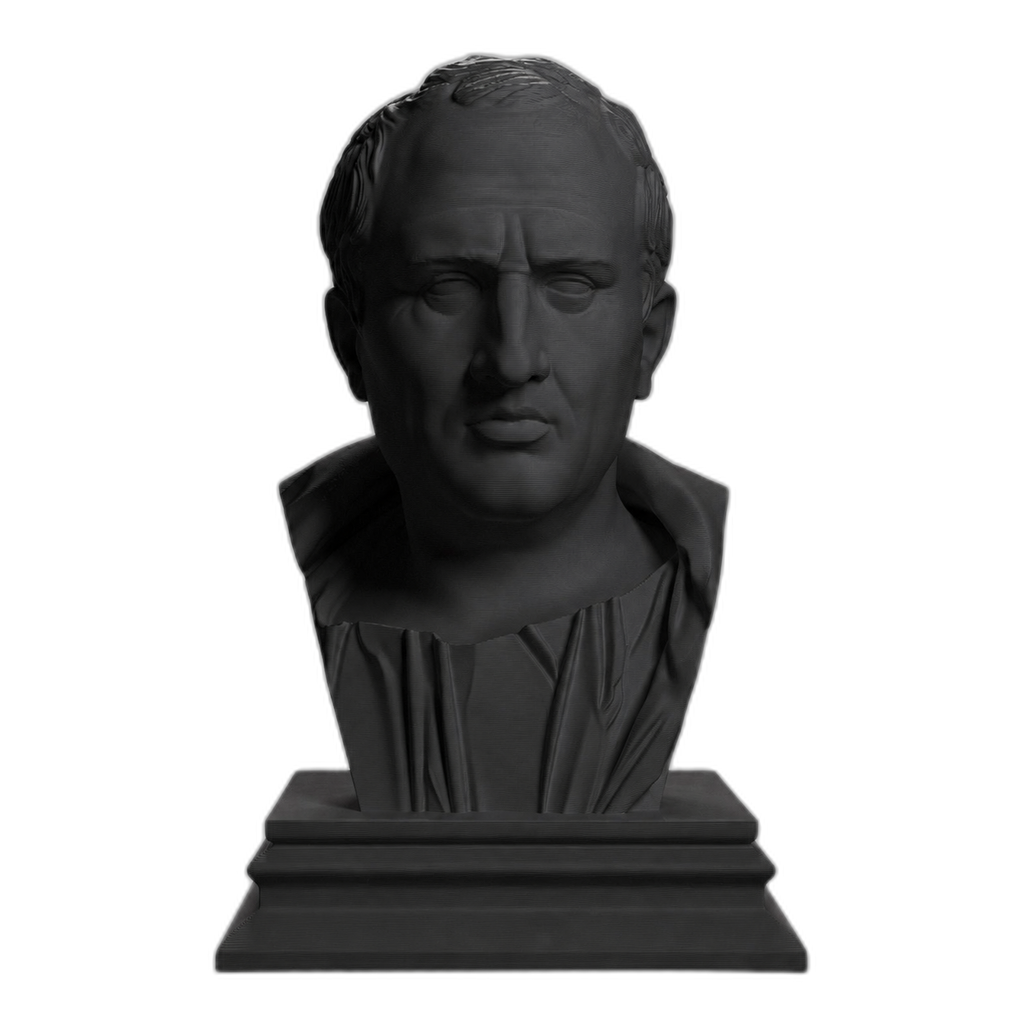 Cicero Charcoal Black collectible bust