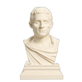 Julius Caesar Ivory White collectible bust
