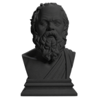 Socrates Charcoal Black collectible bust