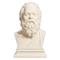 Socrates Ivory White collectible bust
