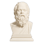 Socrates Ivory White collectible bust