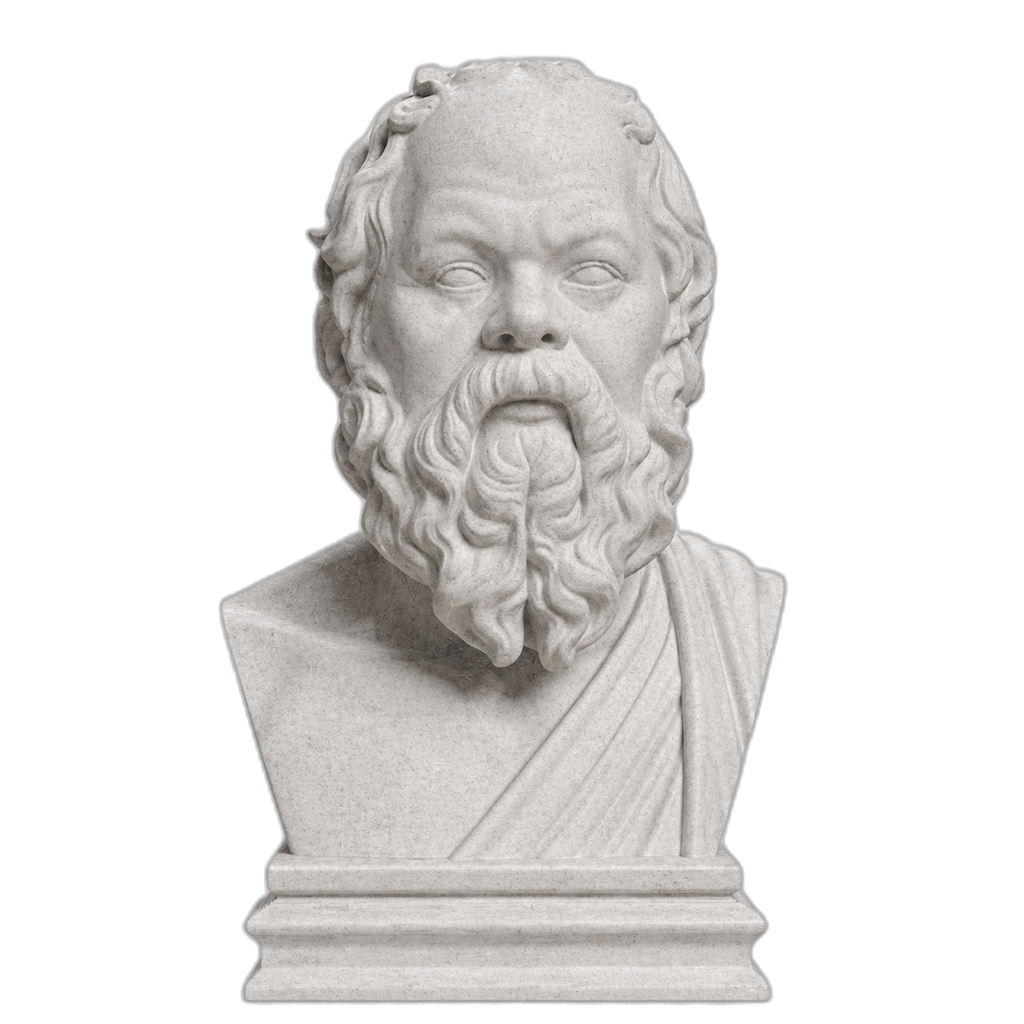 Socrates Marble Stone collectible bust