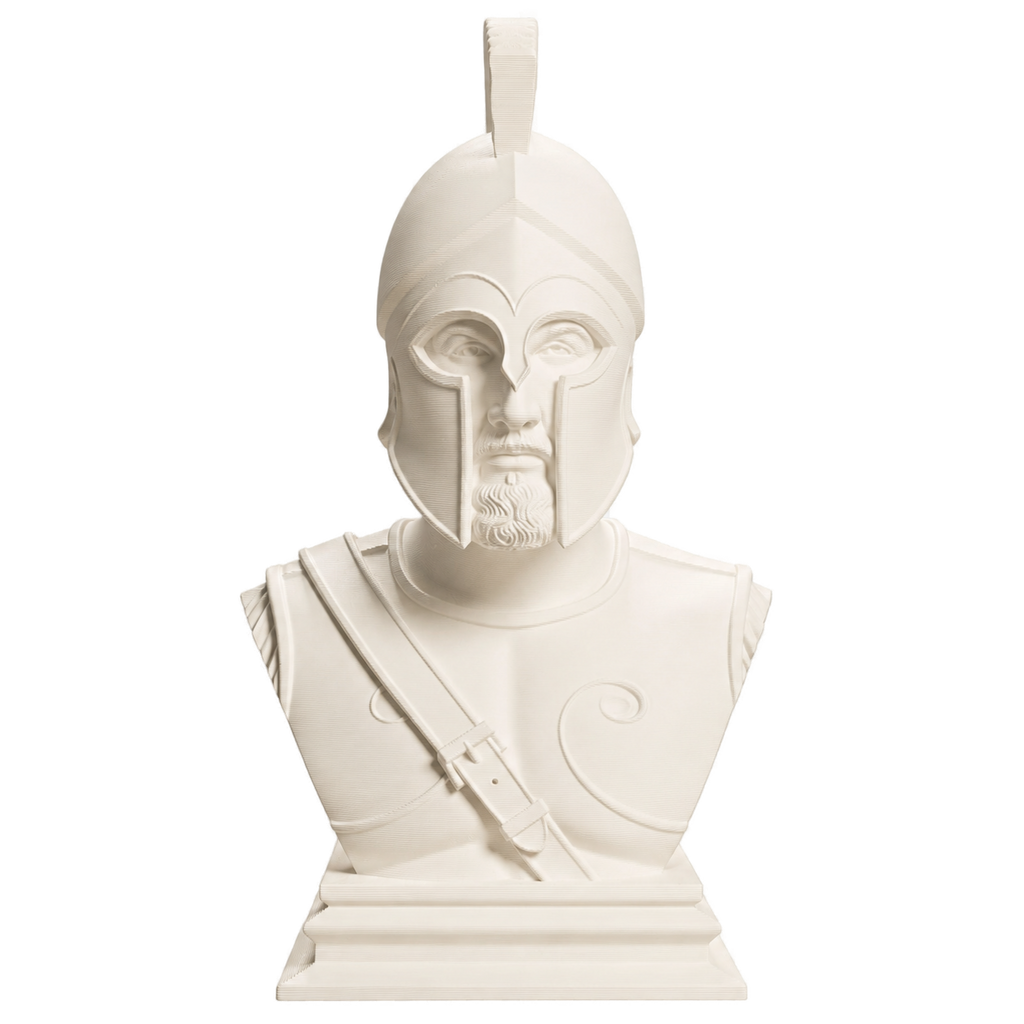 Spartan Warrior Ivory White collectible bust