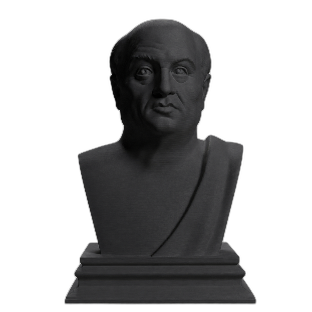 Seneca Charcoal Black collectible bust