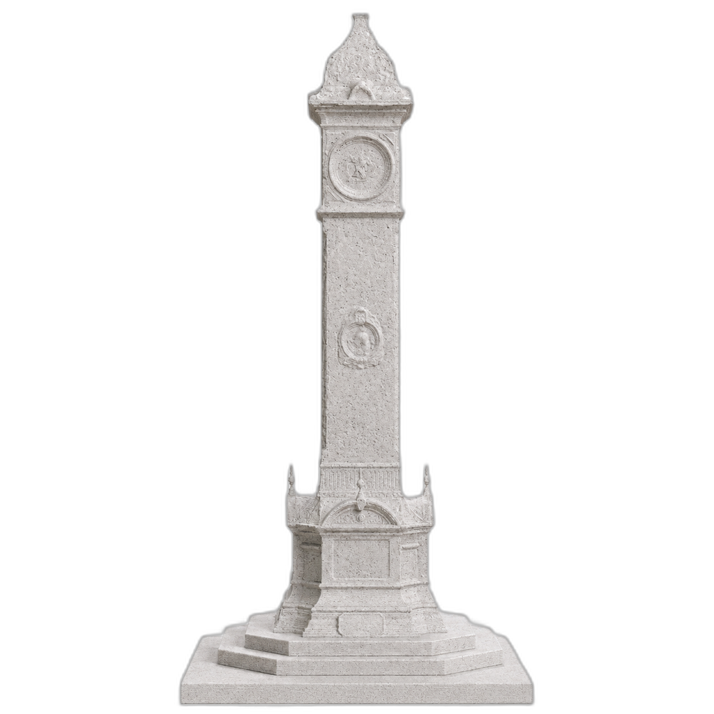 Highbury Hill Clocktower Marble Stone collectible bust