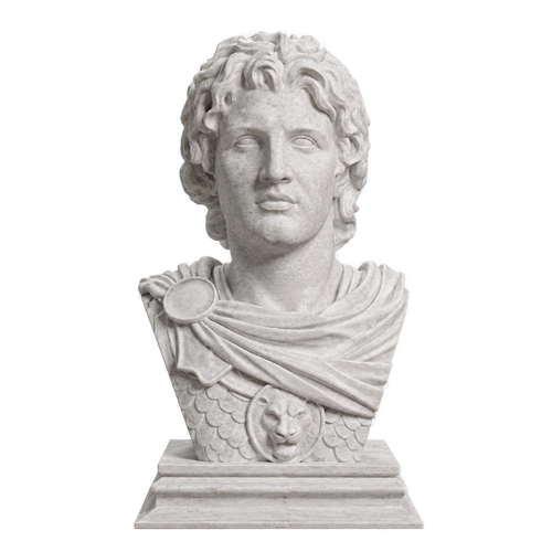 Alexander the Great Marble Stone collectible bust