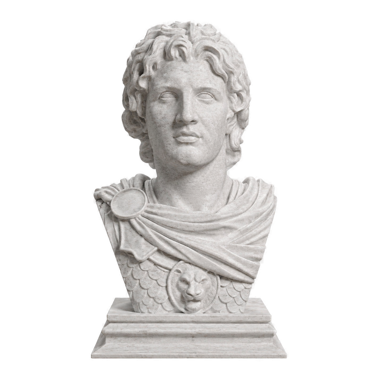Alexander the Great Marble Stone collectible bust