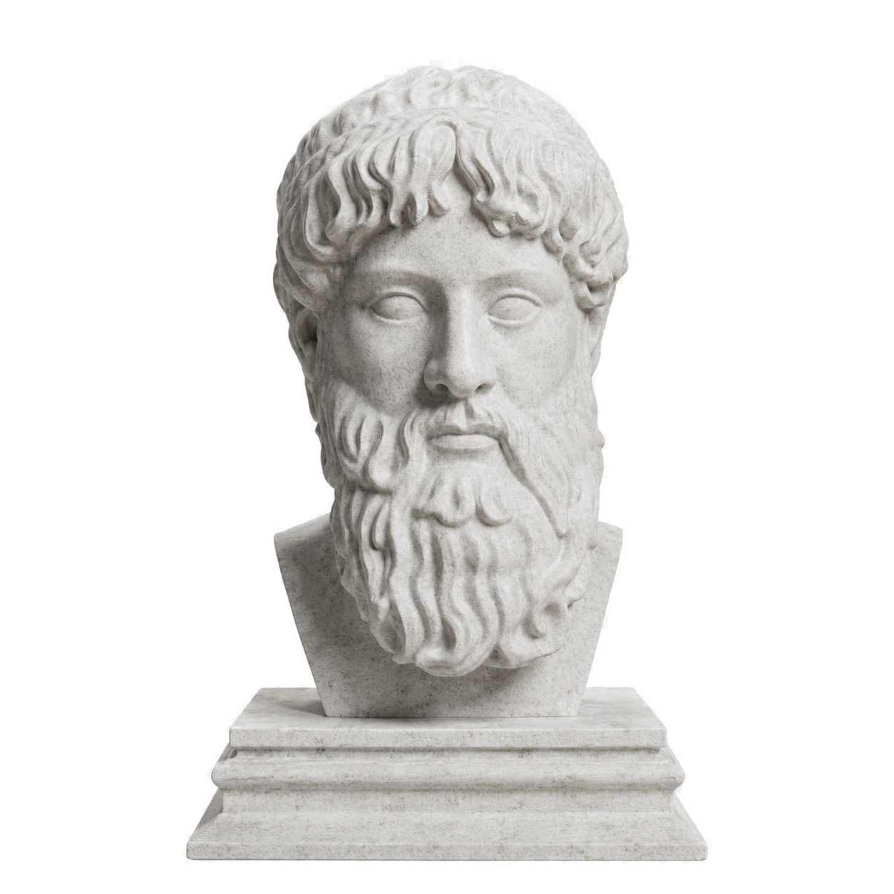 Poseidon Marble Stone collectible bust