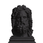 Zeus Charcoal Black collectible bust