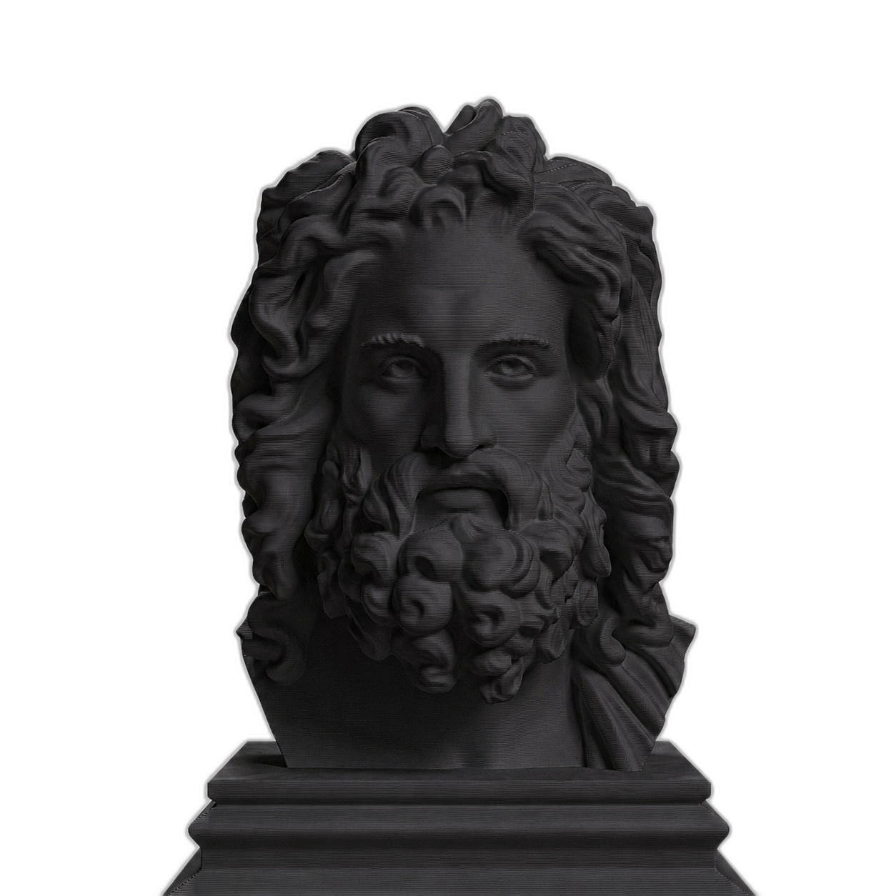 Zeus Charcoal Black collectible bust