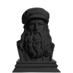Leonardo da Vinci Charcoal Black collectible bust