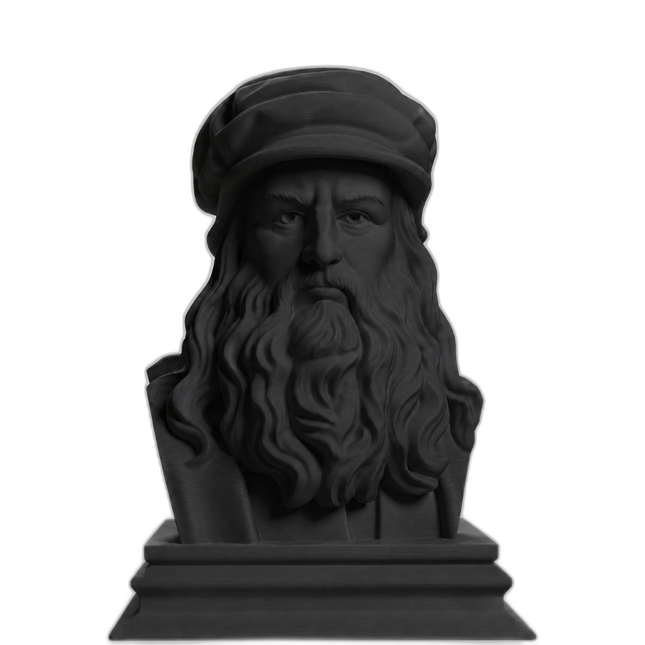 Leonardo da Vinci Charcoal Black collectible bust