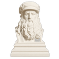 Leonardo da Vinci Ivory White collectible bust