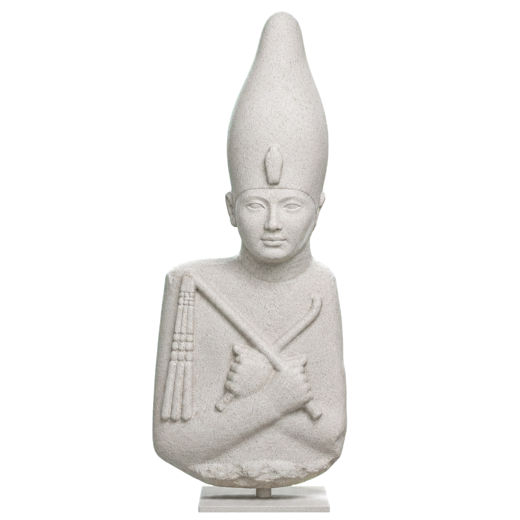 Pharaoh Amenhotep II Marble Stone collectible bust
