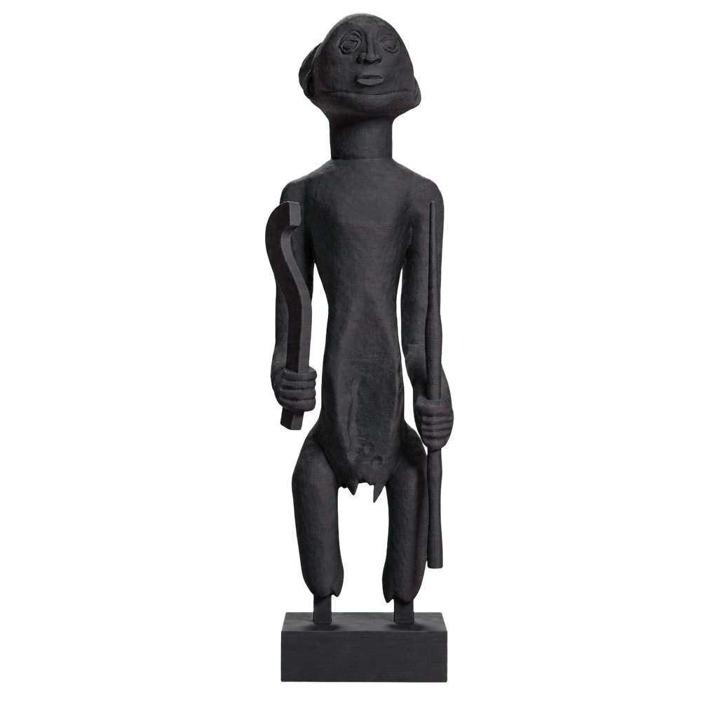 Warrior Ancestor Figure America Charcoal Black collectible bust