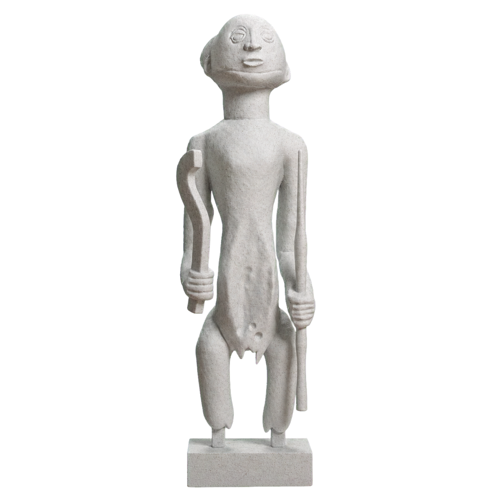 Warrior Ancestor Figure America Marble Stone collectible bust