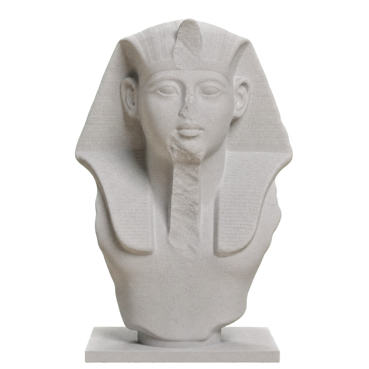 Head of a 19th Dynasty Pharaoh Marble Stone collectible bust