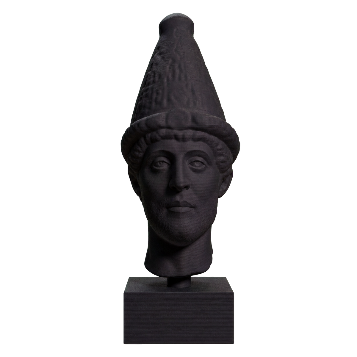Head of a Priest Charcoal Black collectible bust